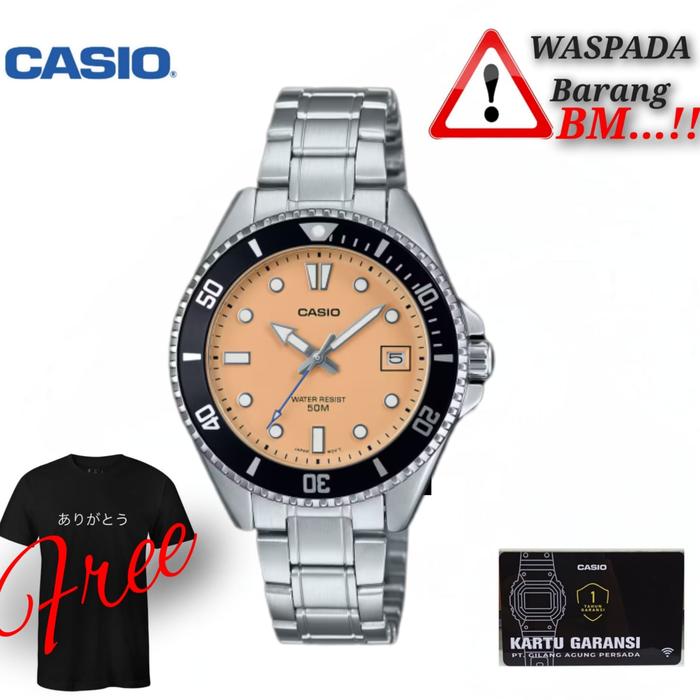 Jam tangan wanita Casio Mdv-10d-4a2vdr / Casio rantai mdv-10d original