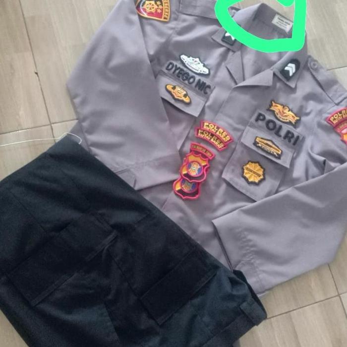 baju PDL POLRI KAIN GRANDEFEEL  BED TIMBUL