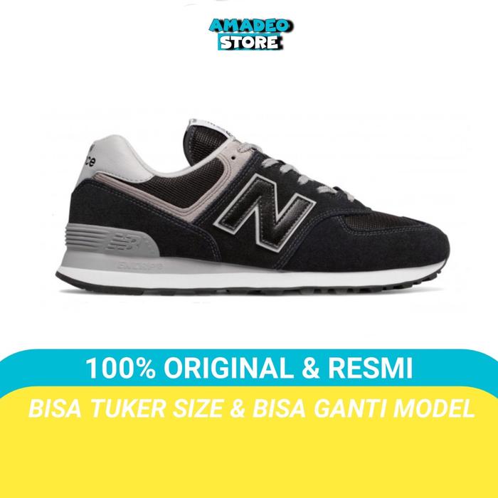 Sepatu nb 574 balance Black Grey White Original BNIB
