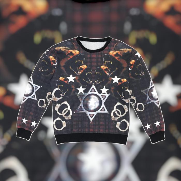 sweater aop not Givenchy | not Philipp plein | sweater rare | sweater keren | crewneck not givenchy
