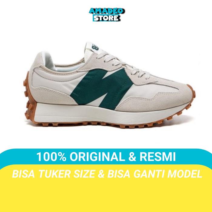 Sepatu Nb 327 beige green original BNIB