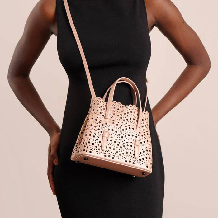 Alaia Mina lasered tote bag