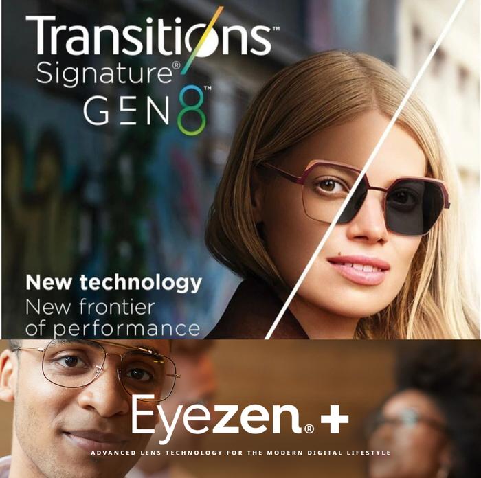 Lensa Kacamata Essilor Eyezen Airwear 1.59 Transitions Gen 8 Optifog