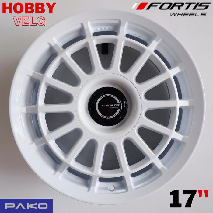 VELG MOBIL ORIGINAL FORTIS WHEELS BY PAKO PRW 17 BATUR R17 x 8 4H 114,3 ET 42 RACING WHITE