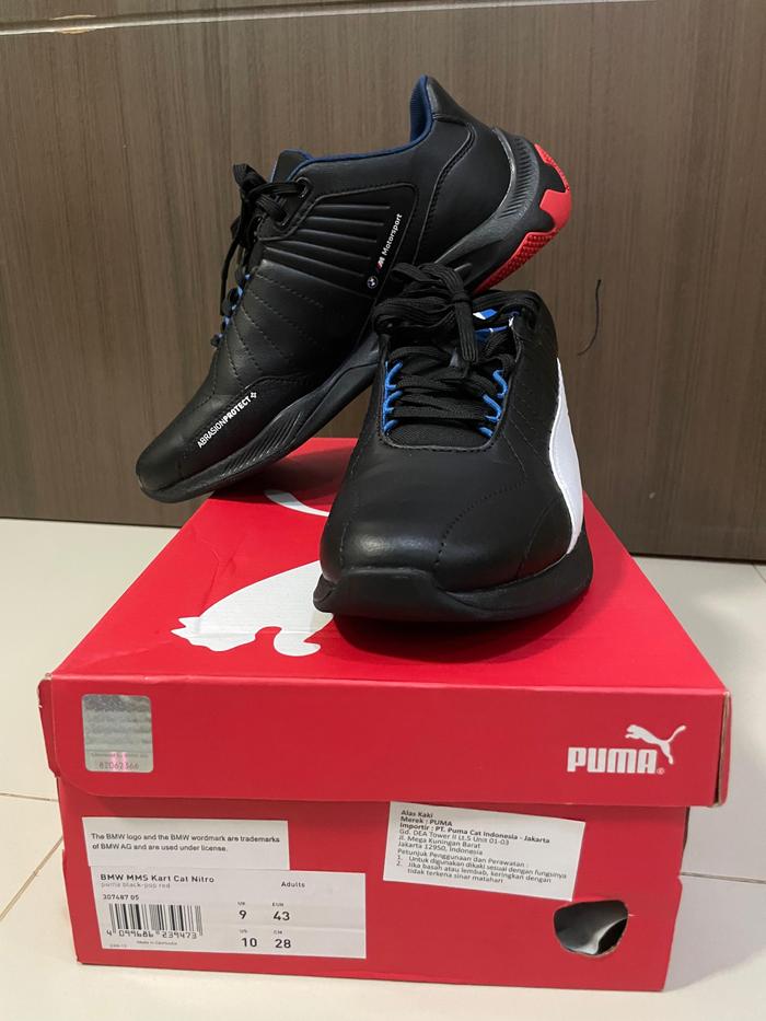 Shoes - Sepatu Sneakers Pria PUMA BMW MMS KART CAT NITRO 30748705 ORIGINAL Elegan - 43