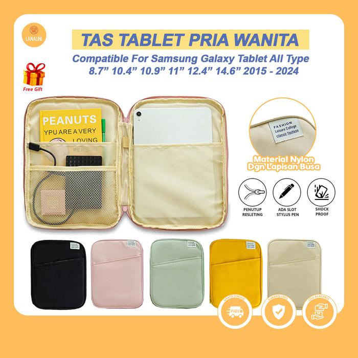 Tas Sleeve Case Samsung Galaxy Tab S10 S11 S9 FE + S6 LITE /S7 FE 5G/ S7 Plus /Tab S7/ Tab S8/ Tab S