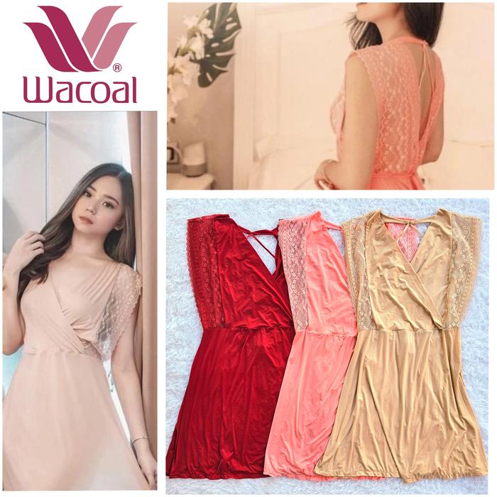 LINGERIE WACOAL MOOD NIGHT GOWN BAJU TIDUR WANITA DASTER IN 4490 K26 NIGHT DRESS PIYAMA PAJAMAS BAJU