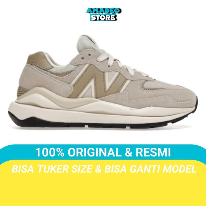 sepatu nb 5740 balance 5740 light milk tea original bnib