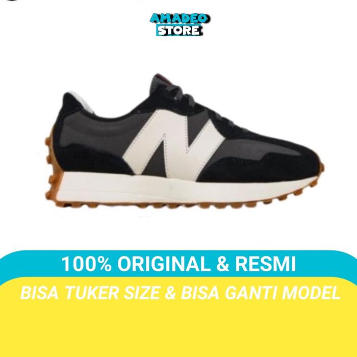 Sepatu Nb 327 Grey Black Original BNIB