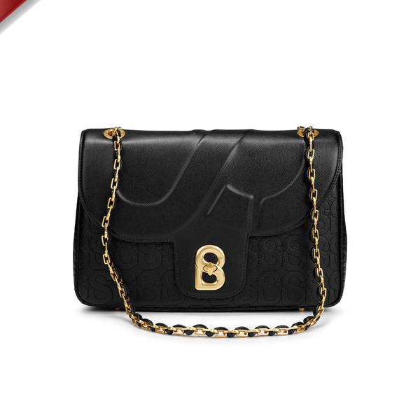 BUTTONSCARVES Aluna Leather Flap Bag Large - Black