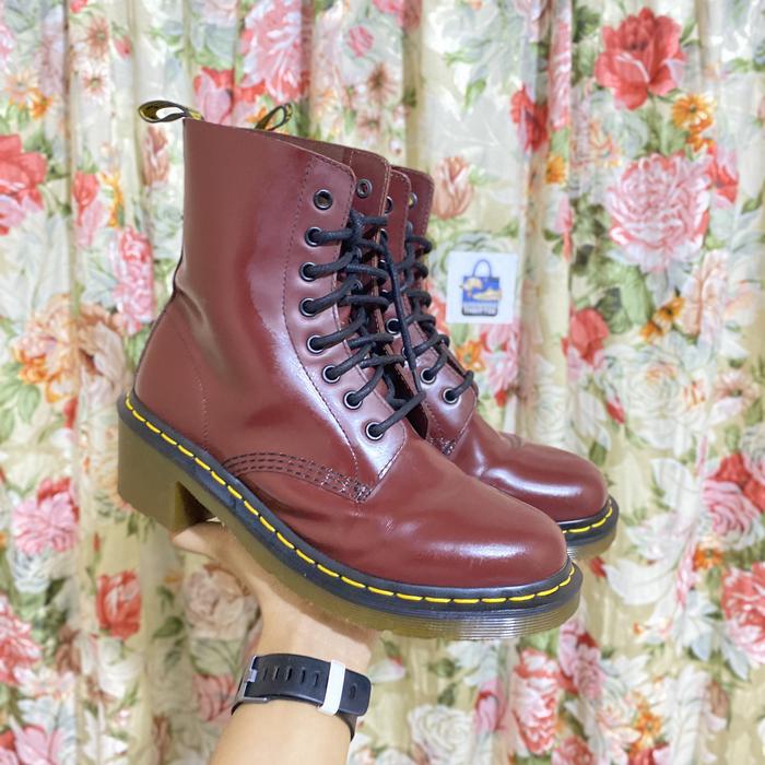 Dr.Martens Clemency Cherry Smooth Leather Boot