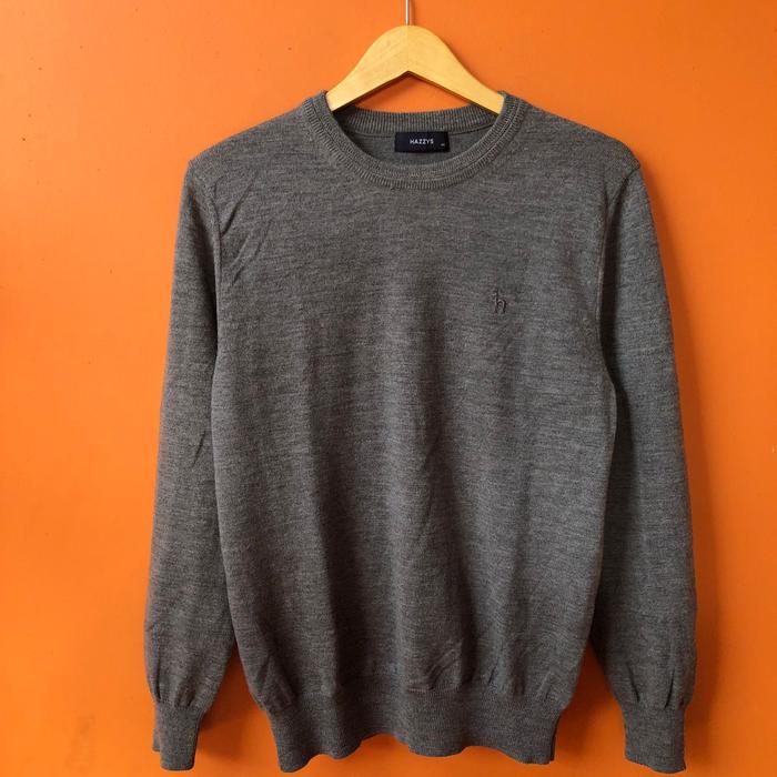 jaket rajut Hazzys gray basic