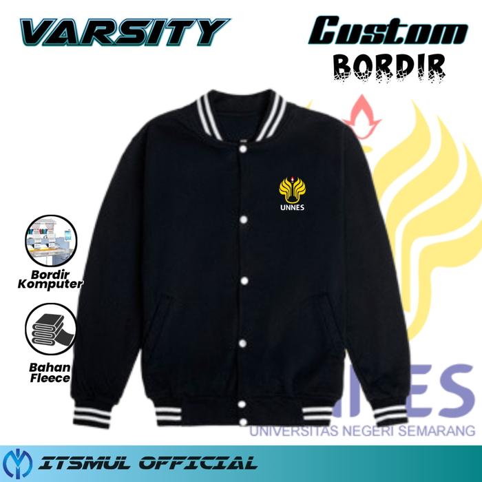 Jaket Varsity Universitas Negeri Semarang Jaket UNNES Bordir