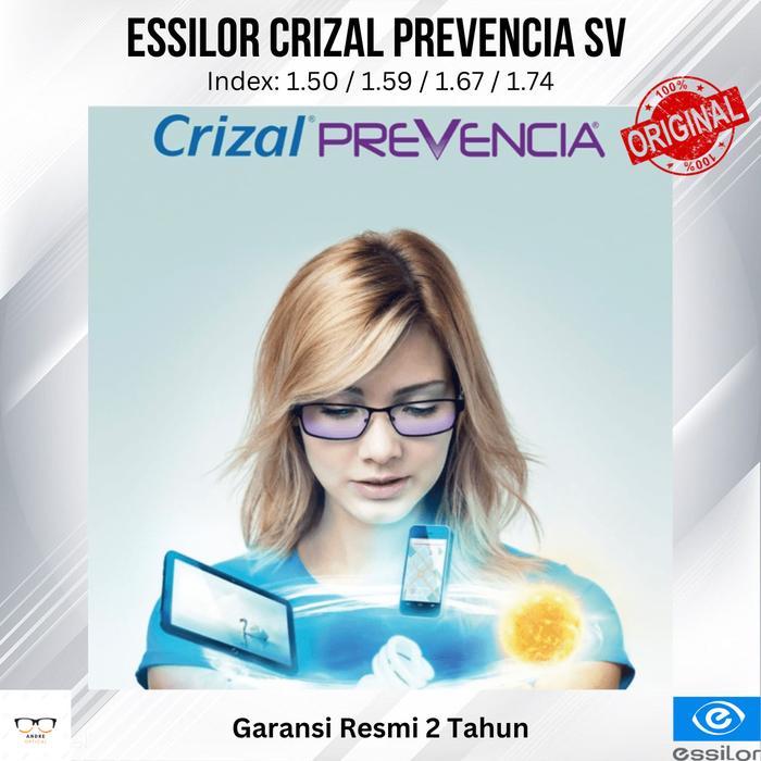 Lensa Essilor SV Crizal Prevencia