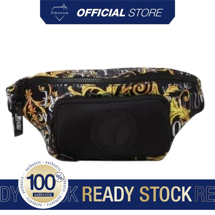 Versace Jeans Couture Logo Lock Barocco Waistbag / Tas Branded Original