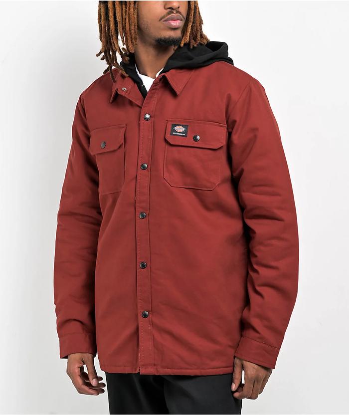 JACKET DICKIES SKATEBOARDING DUCK HOODED TJSK51K9 MAROON Original