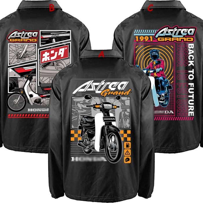JACKET COACH MOTOR ASTREA PRIMA LEGENDA JAKET WINDBREAKER SUNMORI