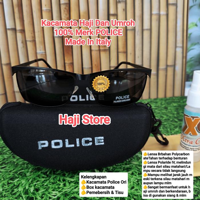 Kacamata pria haji dan umroh merk POLICE 100% original