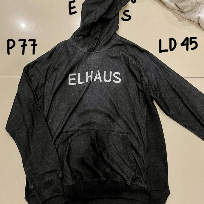 Jaket ELHAUS pullover hoodie navy denim