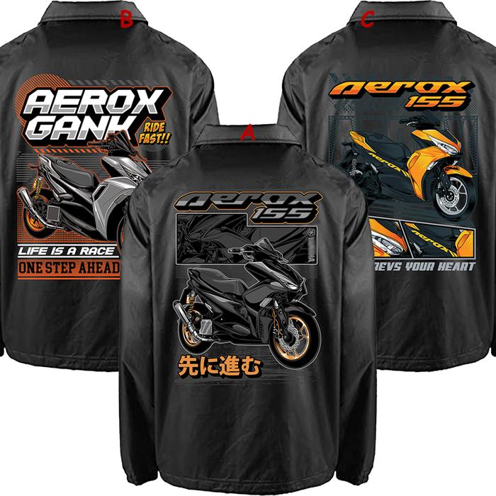 JACKET COACH MOTOR AEROX JAKET WINDBREAKER SUNMORI RIDING TOURING