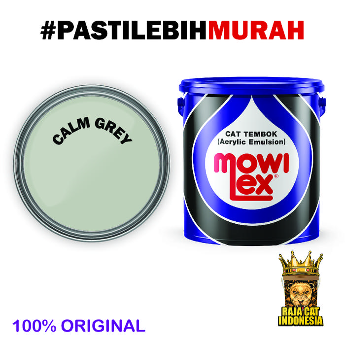 Cat Tembok Eksterior // Mowilex Weathercoat Tinting ( CALM GREY ) 20 L Kemasan Pail