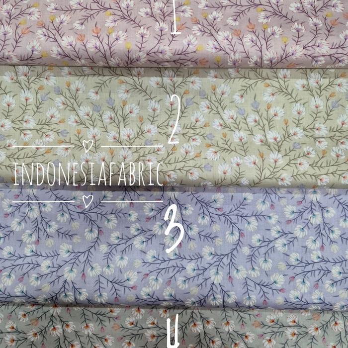 Kain Katun Jepang motif KJ423 tokai senko ori bahan gamis tunik mukena kemeja daster piyama seragam