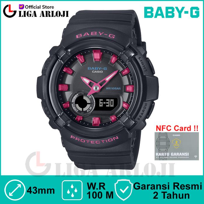 Casio BABY-G BGA-280DN-1ADR Jam Tangan Wanita BABYG BGA280 BGA-280DN-1 BGA 280DN 1ADR Double Time