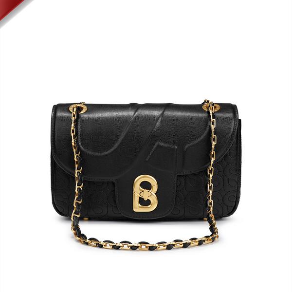 BUTTONSCARVES Aluna Leather Flap Bag Medium - Black