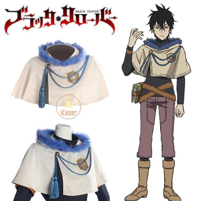 Kilat Coat Jubah Cosplay Black Clover Golden Dawn Cape Yuno Grinberryall