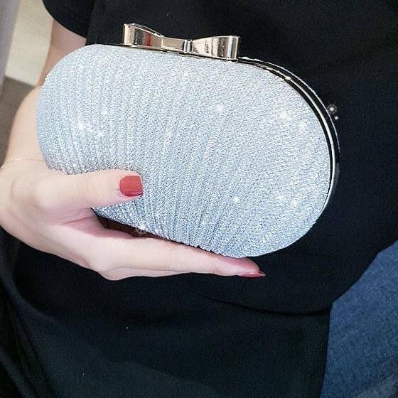 Top (1 Kg Muat 2Pcs) 2031 R17798 J1260 E5595 Bqj3168 L1996 Tas Clutch Bag Wanita Mewah (Tali Rantai)