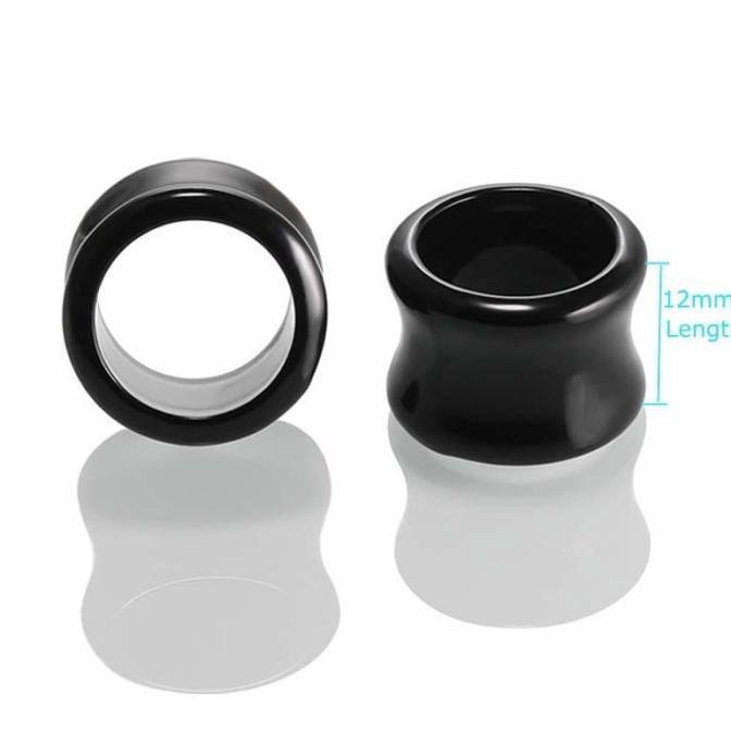 Piercing 1pcs EarPlug Tunnel Acrylic Plastic Black / White 4mm - 20mm