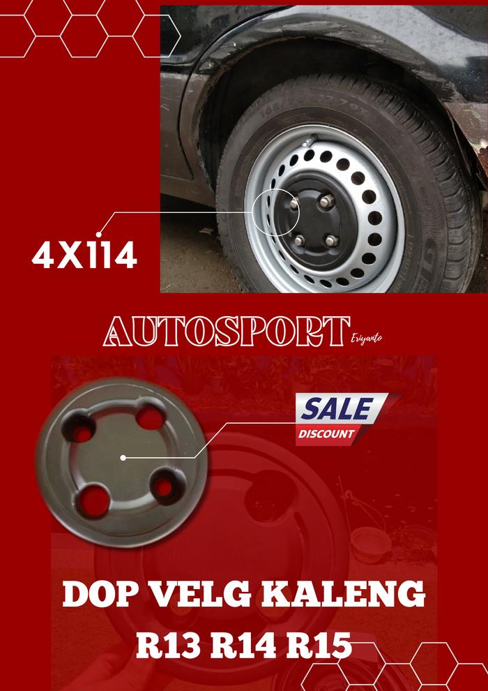 Dop velg kaleng ring 14 PCD 4x114 Avanza Xenia Velg kaleng 1 Set 4PCS bisa COD Toyota Avanza, Daihat