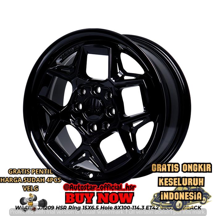 velg original ignis r15 pcd 4x100 lebar 5,5 offset 50 black