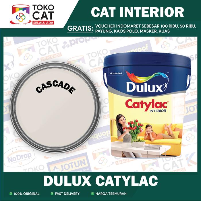 Cat Tembok Interior // Dulux Catylac Tinting ( CASCADE ) 5Kg // Kemasan Galon