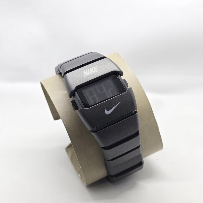 Jam Tangan Pria NIKE Original Digital Tali Rantai Stainless Steel