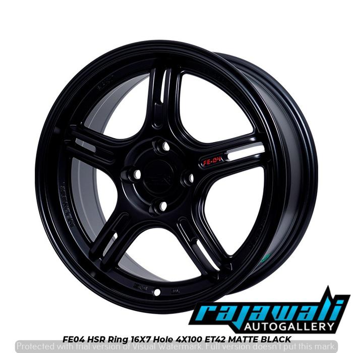 VELG MOBIL HSR RING 16 FE04 SPORTY COCOK DI HONDA JAZZ CITY FREED BRIO