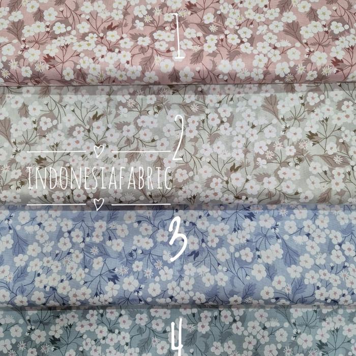 Kain Katun Jepang motif KJ424 tokai senko ori bahan gamis tunik kemeja piyama daster mukena seragam