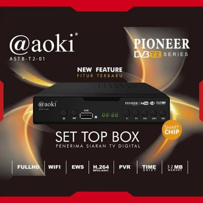 Istimewa Set Top Box @Aoki Astb T2-01 / Stb Aoki T2-01 / Stb Tv Tabung &