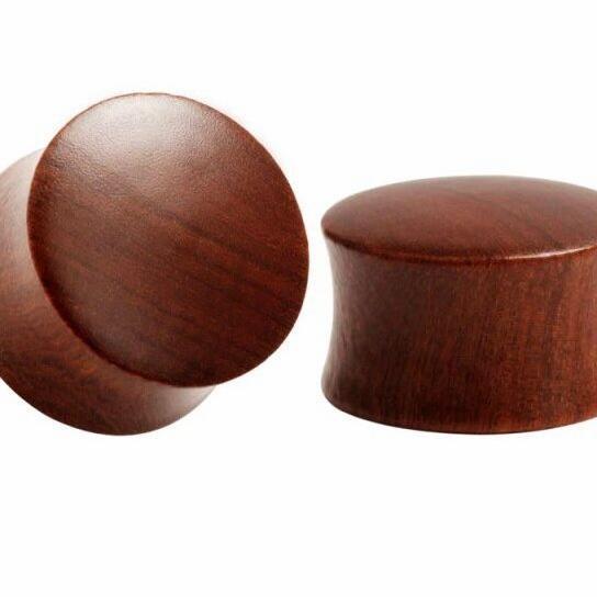 Piercing EarPlug Tunnel Wood Kayu 8mm - 20mm