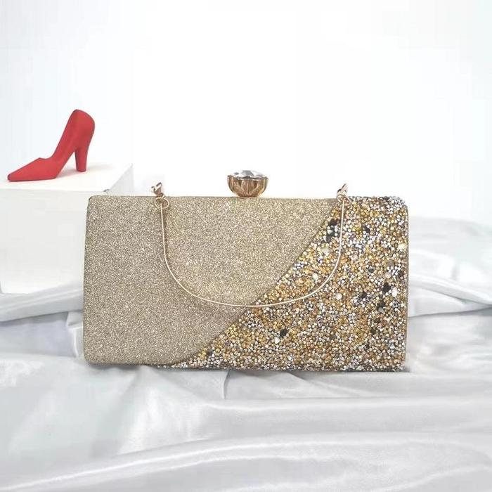 Diskon Mv_Marvelouz Mv709646 Dompet Clutch Wanita Elegant Motif Gliter 1Kg Bisa 3 Tas Supplier Tas I