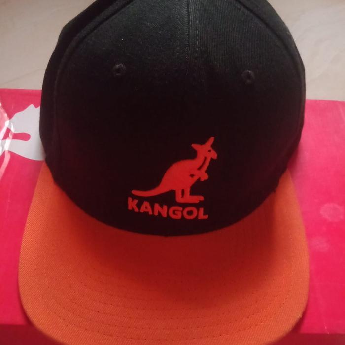 Topi Snapback KANGOL black Oren second branded ORIGINAL