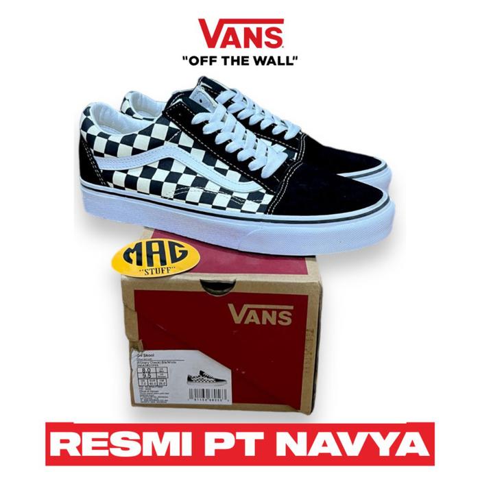Vans Old Skool Primary Checkerboard Original 100% RESMI PT NAVYA