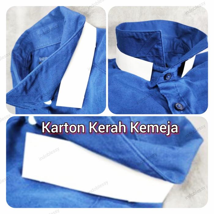 Karton Kerah Kemeja Laundry ART CARTON 310 gsm isi 50 pcs 36 cm x 3 cm TULANGAN PUNGGUNG KEMEJA