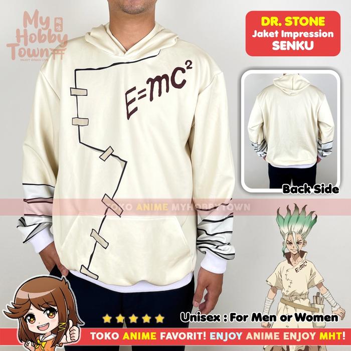 Jaket Hoodie Sweater Anime Dr Stone - Senku Impression Style Cosplay - myhobbytown
