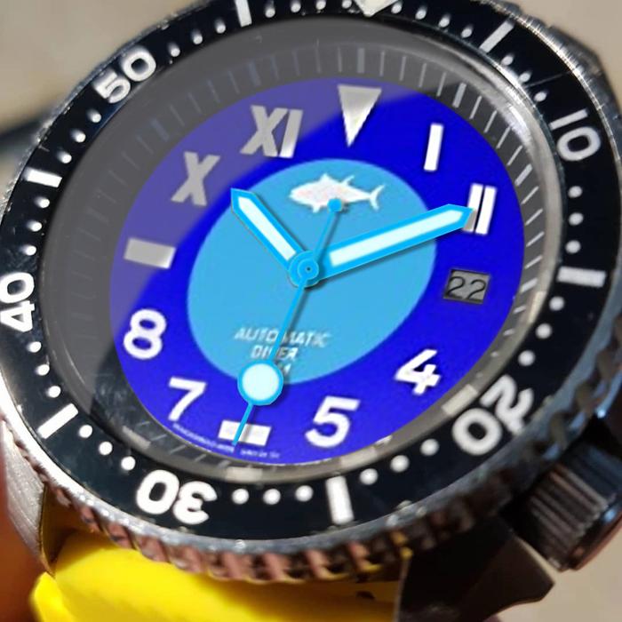 Dragonshroud costom for  SEIKO 7002 dial and hands only