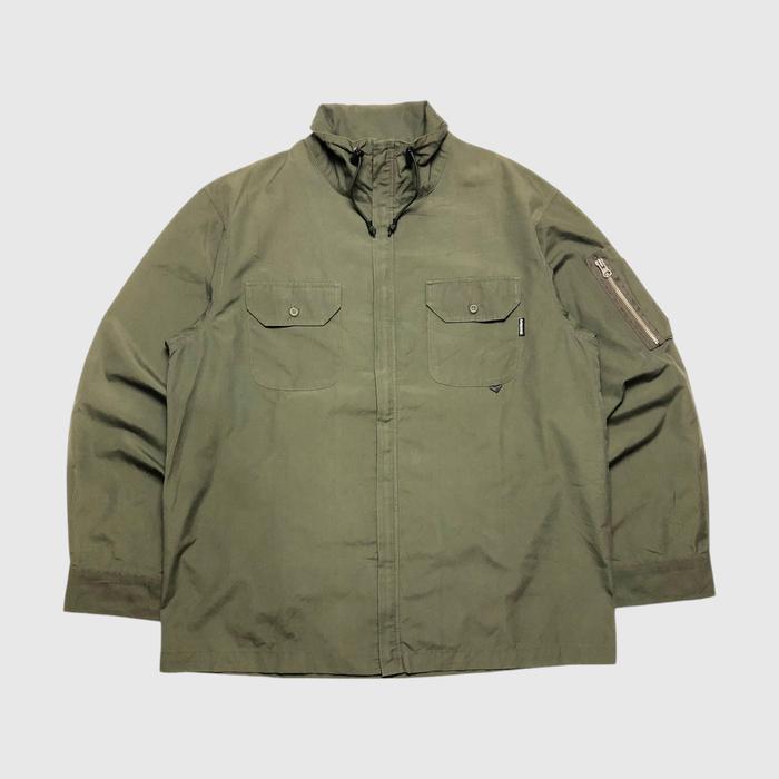 Vans Vintage Overshirt Work Jacket Left Pocket Military Army Green