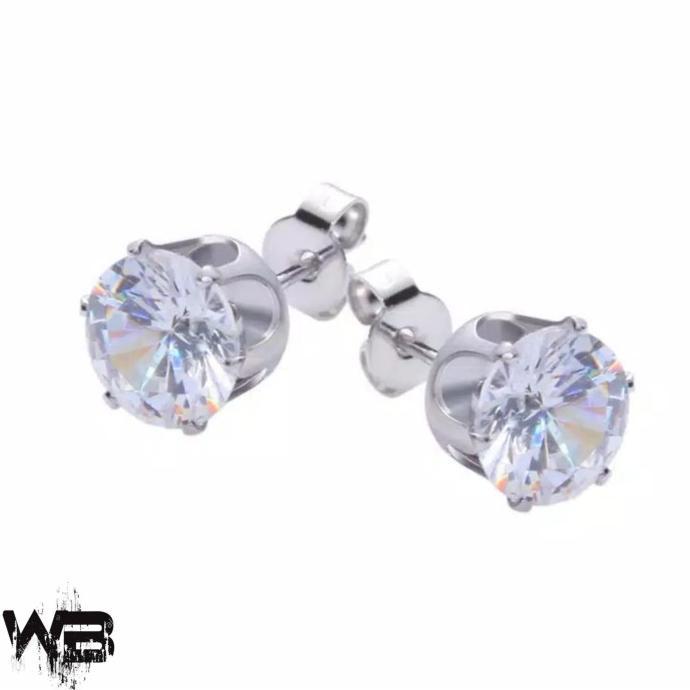 Earring mata kaca 7mm dqn 8mm