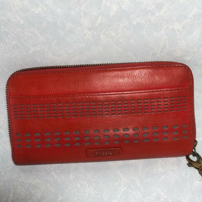 F- Ocil Leather Longwallet Authentic