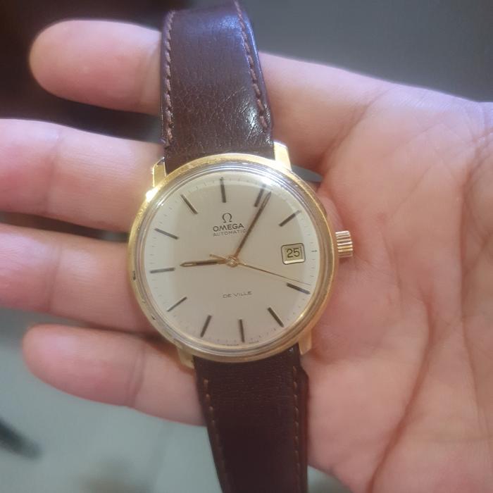 jam tangan omega de ville automatic swiss made original vintage over size