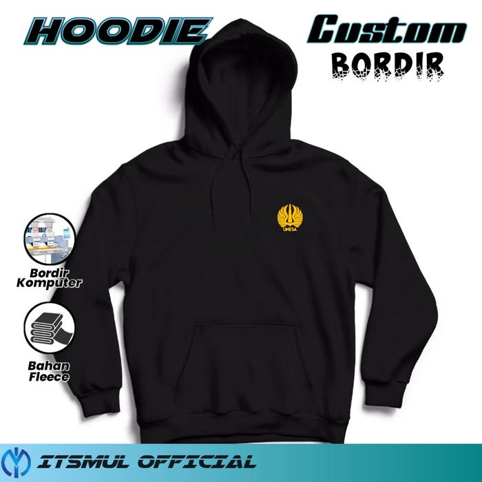 Jaket Hoodie Universitas Negeri Surabaya Indonesia Bordir Hoodie UNESA